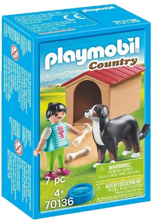 PLAYMOBIL 70136 COUNTRY FARM DOG WITH KENNEL