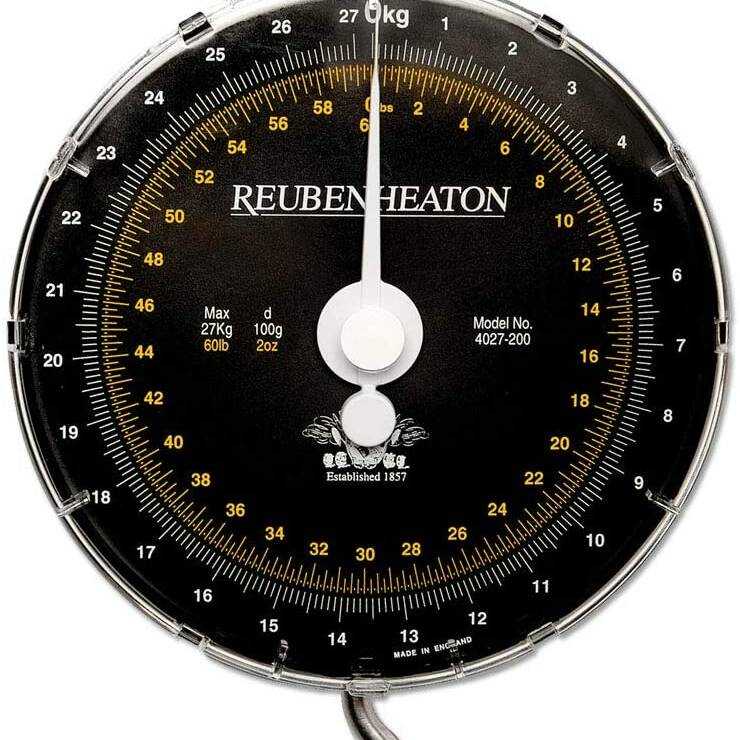 Reuben Heaton Standard Dual Scale Black 60lb/27kg
