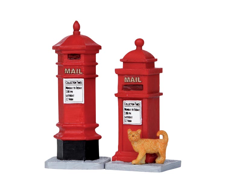LEMAX VICTORIAN MAILBOXES SET OF 2