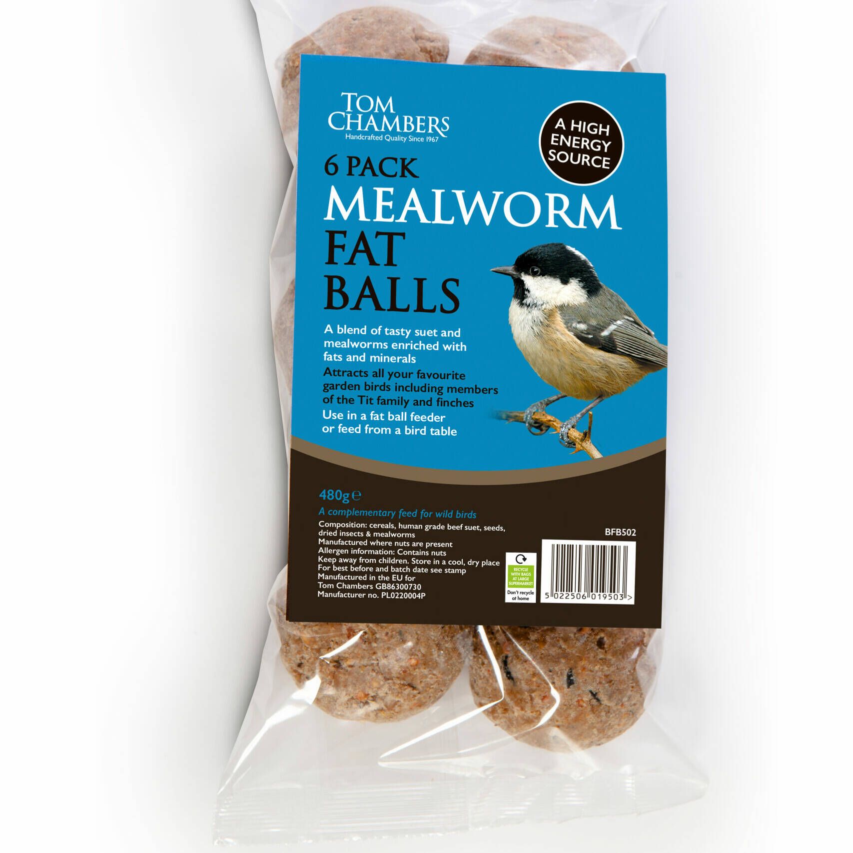 Tom chambers Fat Balls - 6 pack - Mealworm - No Nets
