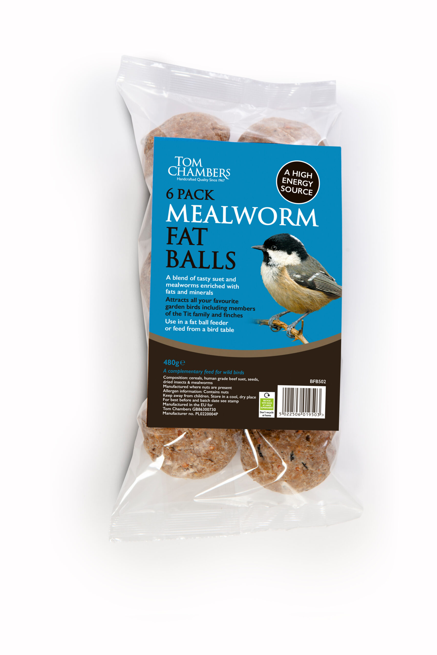 Tom chambers Fat Balls - 6 pack - Mealworm - No Nets