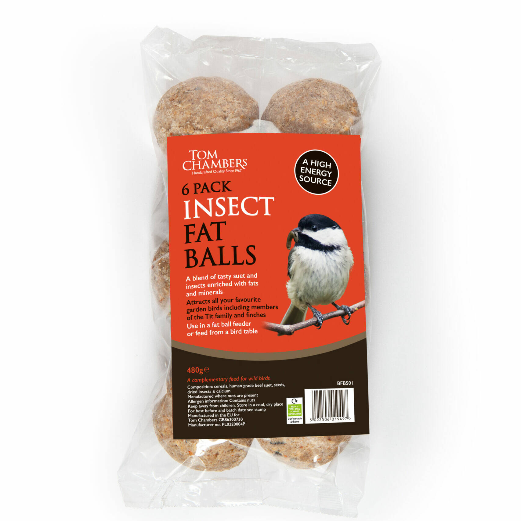 Tom chambers Fat Balls - 6 pack - Insect - No Nets