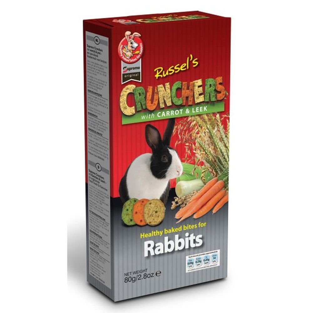 Supreme Crunchers Russel's Rabbit Carrot & Leek 80g 