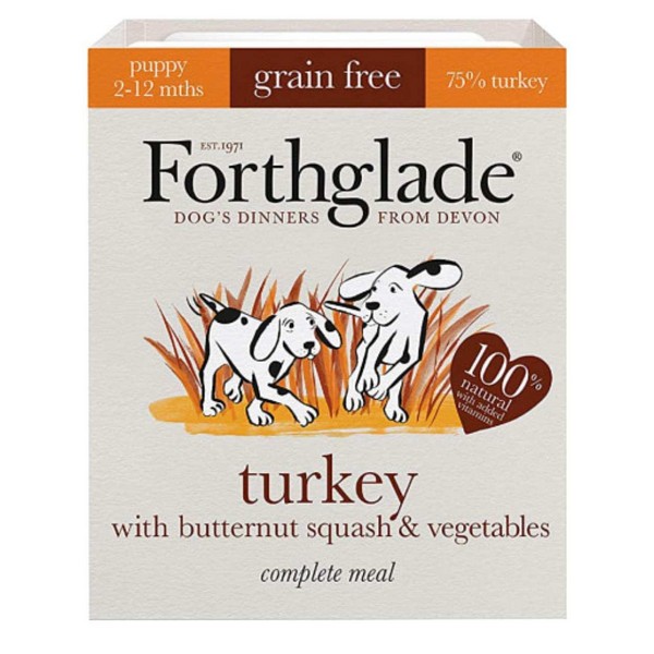 Forthglade Grain Free Puppy Turkey & Veg 395g