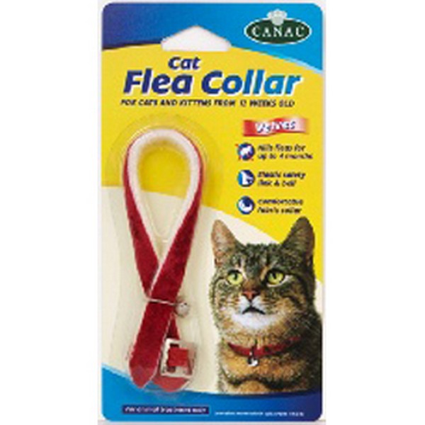 Beaphar Cat Flea Collar Velvet - Assorted Colours 30cm 