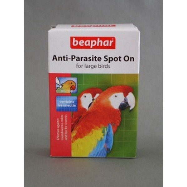 Beaphar Anti Parasite Spot-On - Large (parrot) 2 x 150ug pipettes