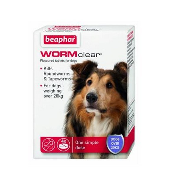 Beaphar WORMclear® Dog to 40kg 4 tab