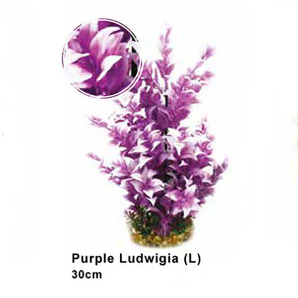 Aqua One Purple Ludwigia With Gravel Base (L)