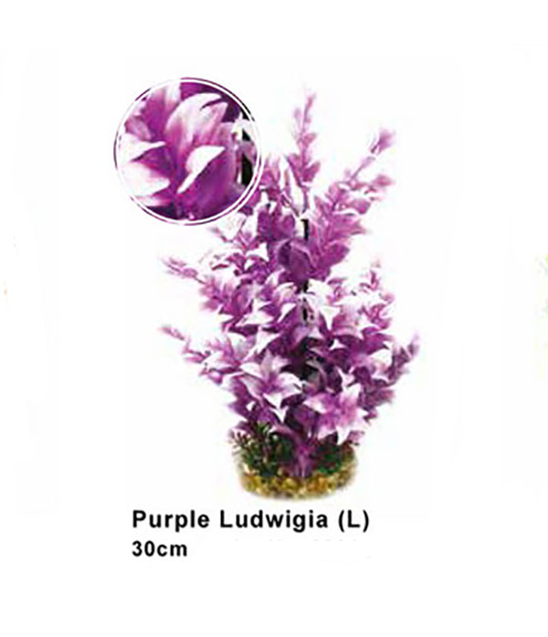 Aqua One Purple Ludwigia With Gravel Base (L)