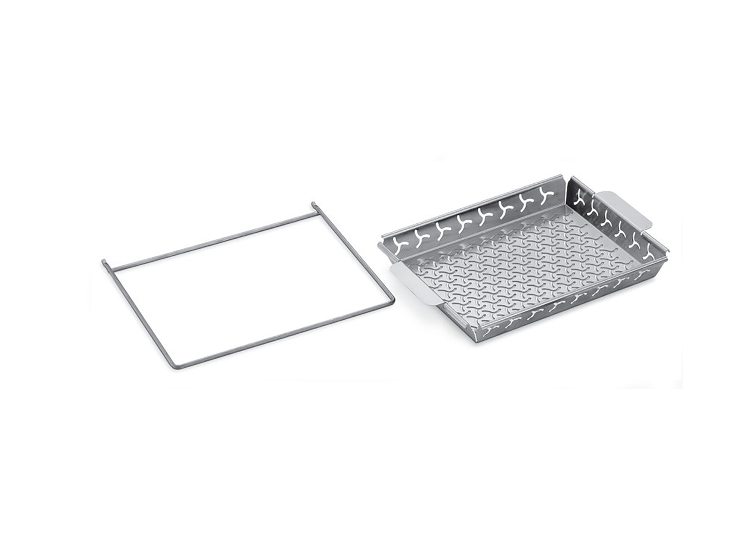 Weber® Grilling Basket Set  Stainless steel, fits ETCS and Genesis® II LX (7616)