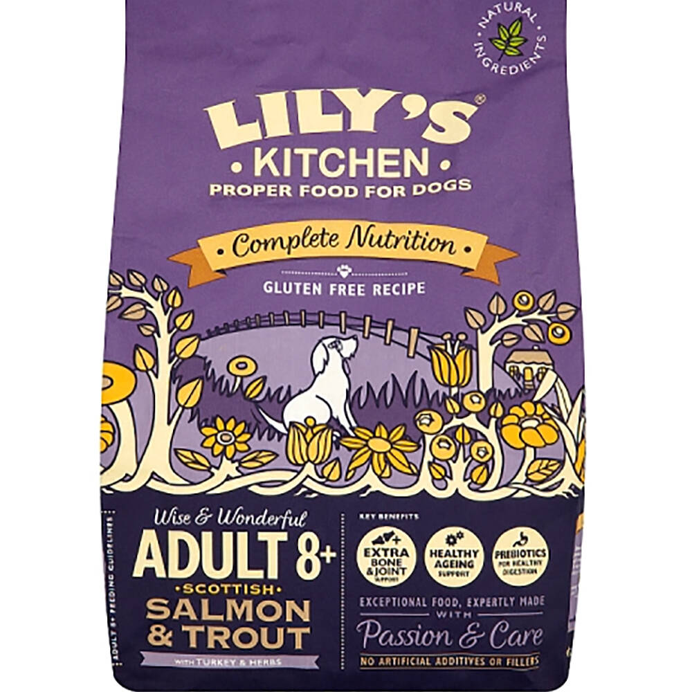 Lily's Kitchen Adult 8+ Salmon & Trout Dry Dog Food - 1kg