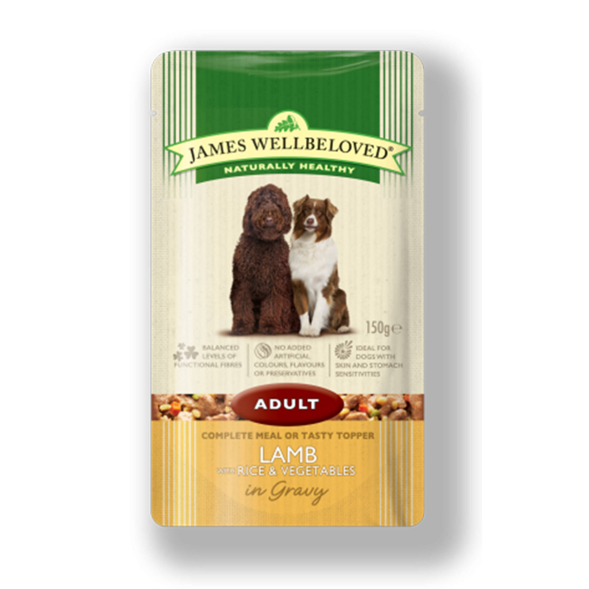 James Wellbeloved Dog Adult Wet Pouch Lamb - 150g