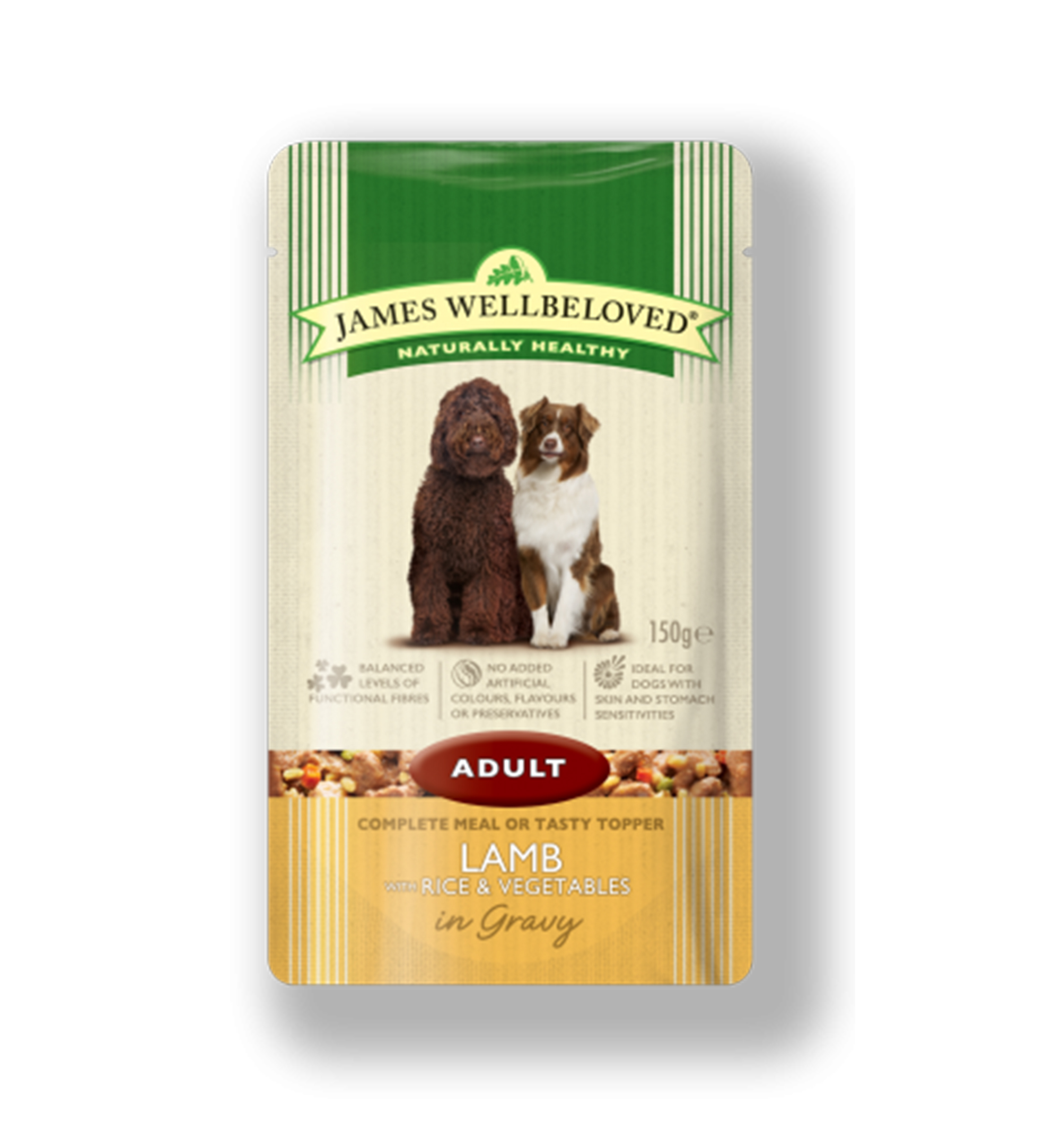 James Wellbeloved Dog Adult Wet Pouch Lamb - 150g