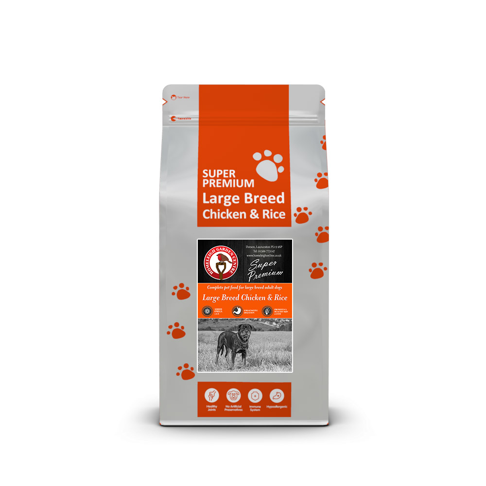 Homeleigh Hypoallergenic Dog Food - Large Breed - Chicken & Rice - 12kg