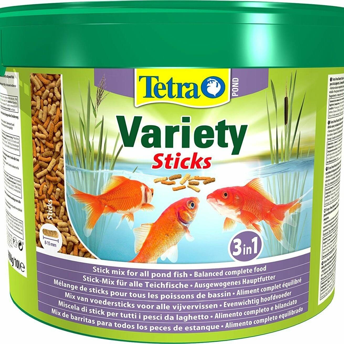 Tetra Pond Variety Sticks 10L Bucket 1650g