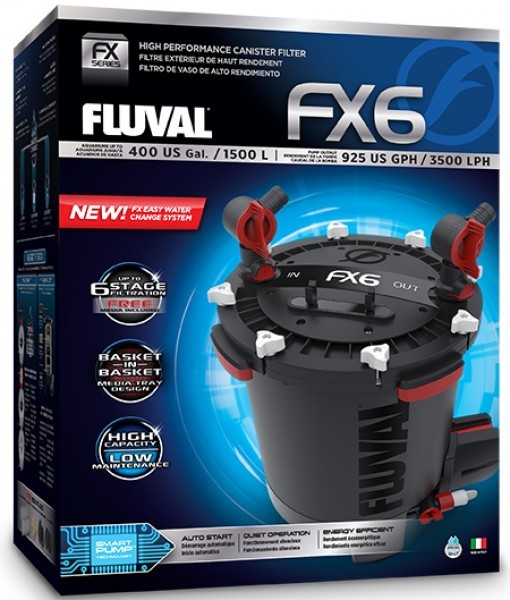 Fluval FX6 External Power Aquarium Filter 