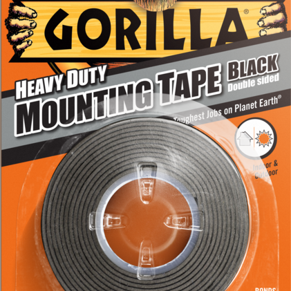 Gorilla Double Sided Mounting Tape 1.5m Black