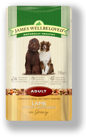 James Wellbeloved Dog - Adult - Wet Pouch - Lamb 10x150g