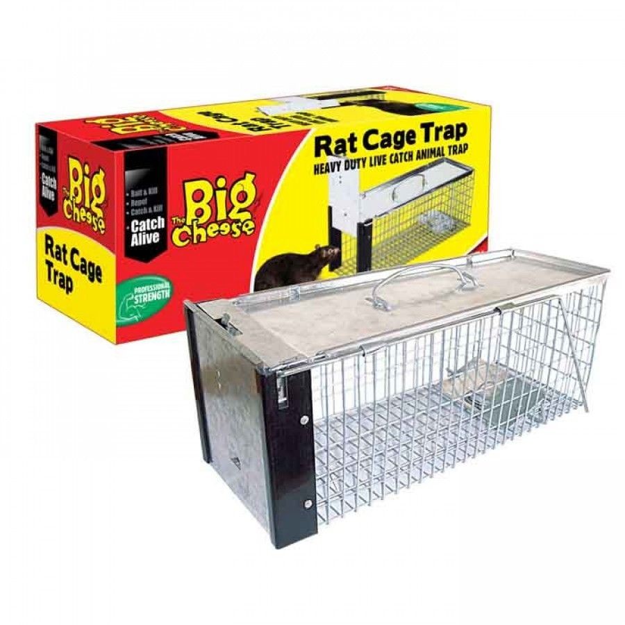 The Big Cheese Heavy Duty Live Catch Rat/Animal Cage Trap 