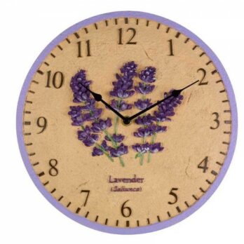 Smart Garden Lavender Wall Clock 12"