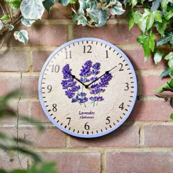 Smart Garden Lavender Wall Clock 12"