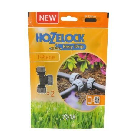 Hozelock T Piece (2 Pack) (7018)