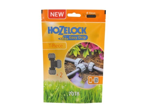 Hozelock T Piece (2 Pack) (7018)