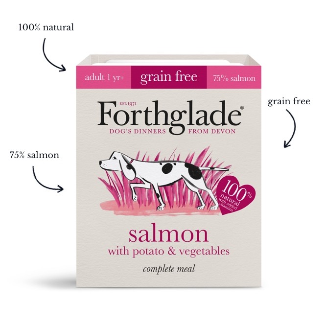 Forthglade Complete Adult Salmon with Potato & Veg Grain Free 395g