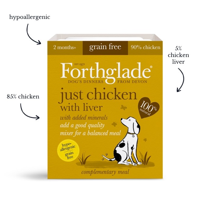 Forthglade Just Chicken with Liver Grain Free 395g