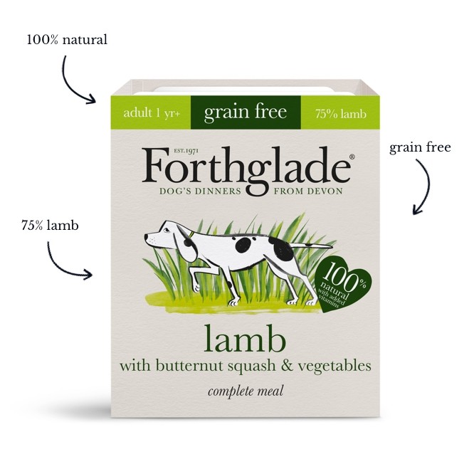 Forthglade Complete Lamb, Butternut Squash & Veg Grain Free 395g