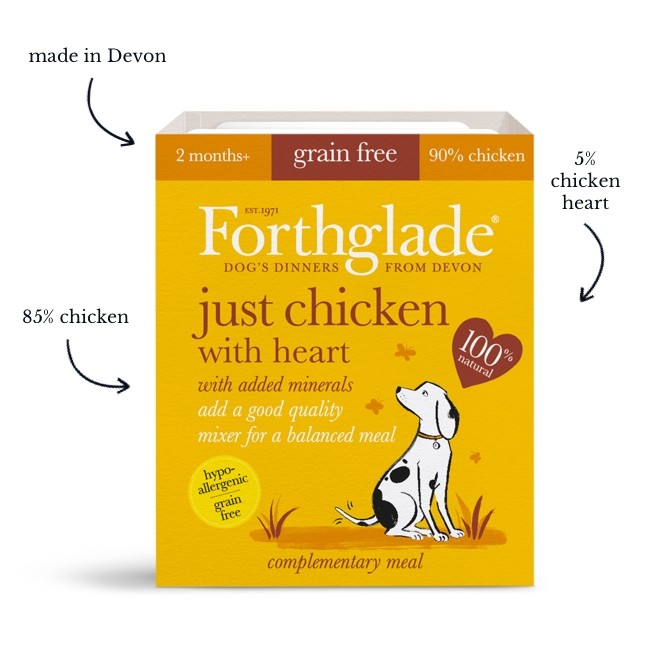 Forthglade Just Chicken with Heart Grain Free 395g