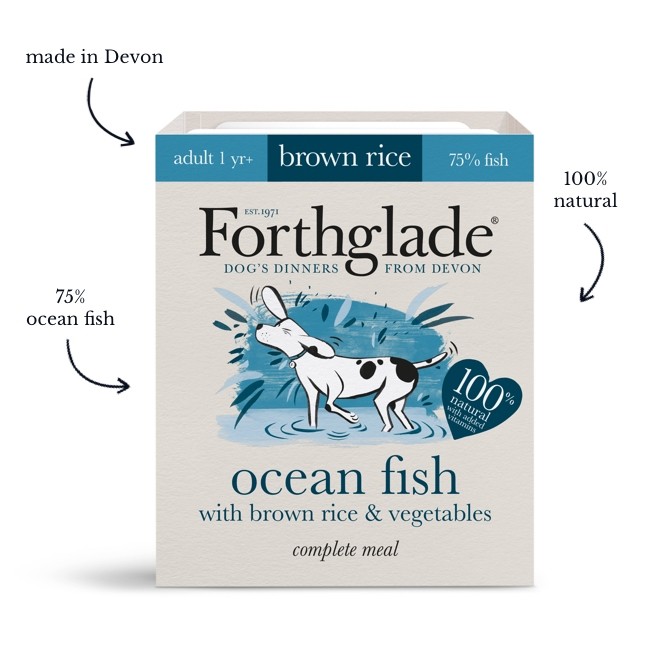 Forthglade Complete Adult Ocean Fish with Brown Rice & Veg 395g