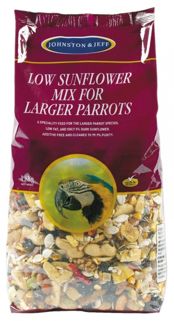 Johnston & Jeff Low Sunflower for Large Parrots 2kg