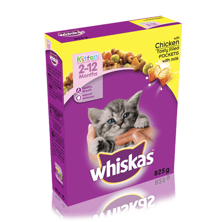 Whiskas Dry Kitten Food Chicken 825g