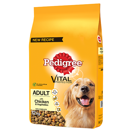 Pedigree Dry Dog Food - Chicken & Veg 12kg