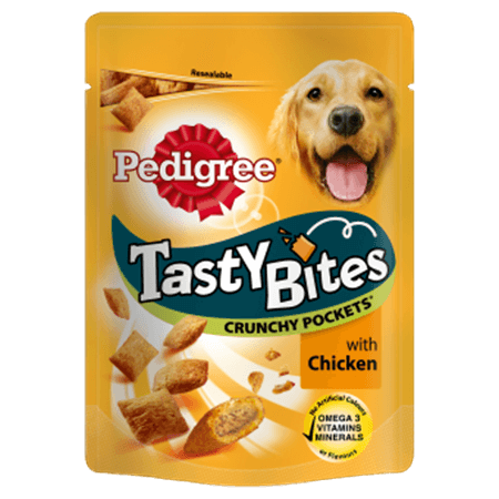 Pedigree Dog Tasty Bites Crunchy Pockets - Chicken 95g