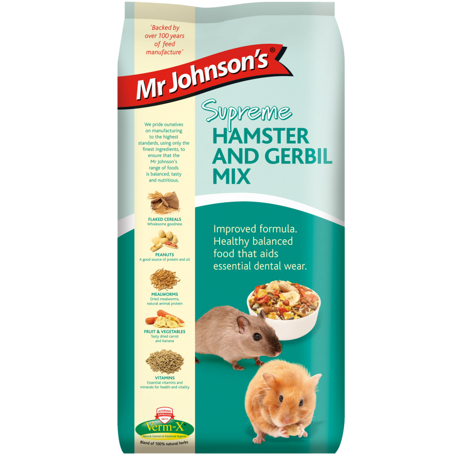 Mr Johnson's Supreme Hamster & Gerbil Food Mix - 900g