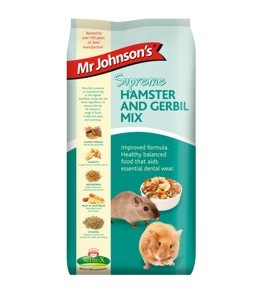 Mr Johnson's Supreme Hamster & Gerbil Food Mix - 900g