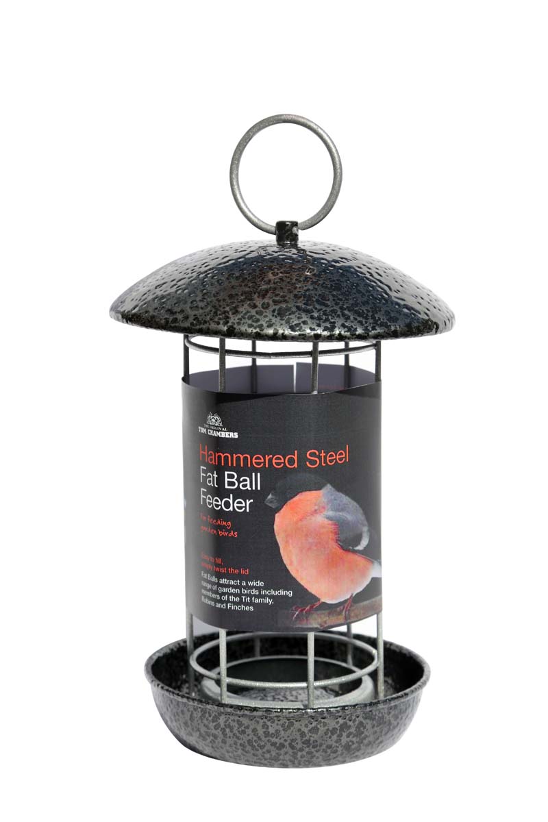 Tom Chambers Hammered Steel Fat Ball Feeder FBS002