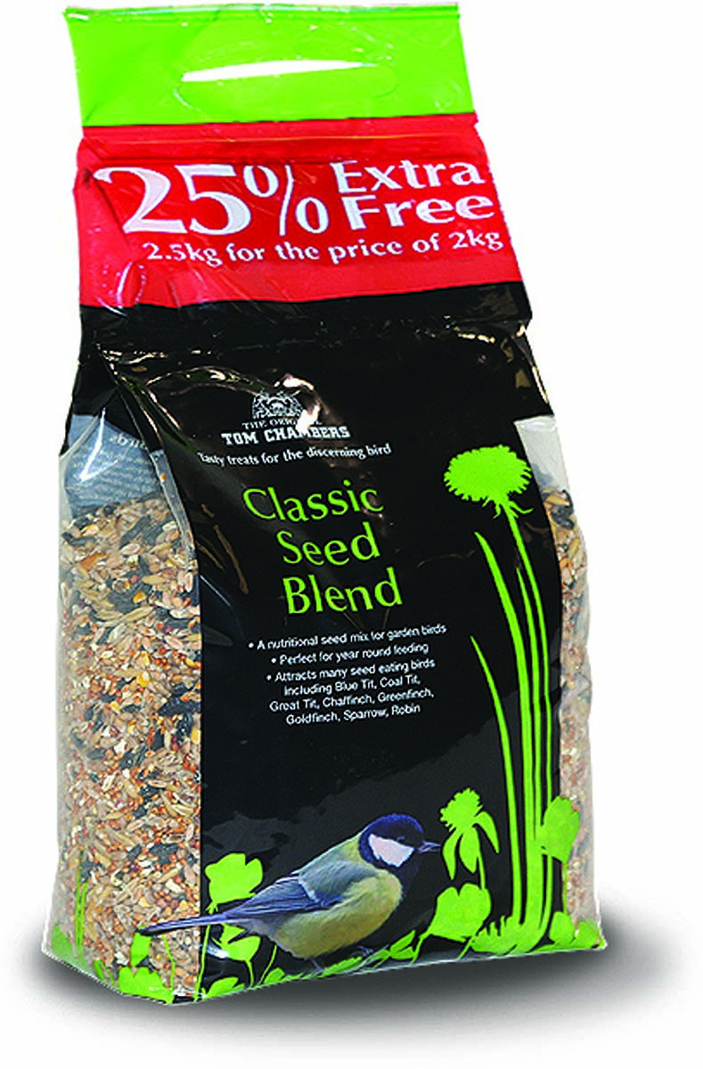 Tom Chambers Classic Seed Blend 2kg + 25% 