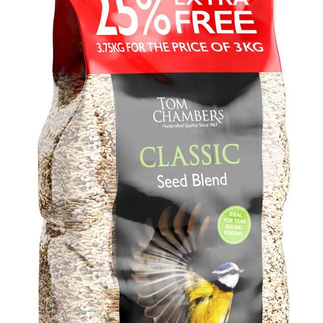 Tom Chambers Classic Seed Blend 3kg + 25% 