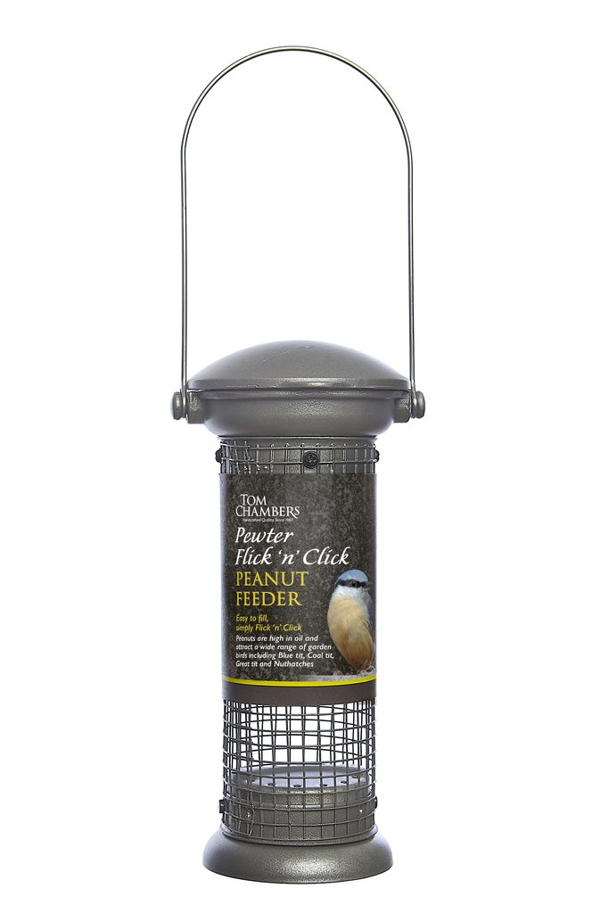 Tom Chambers Pewter Flick 'n' Click Peanut Feeder CS103