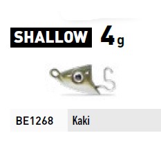 Fiiish Black Eel No 2 Jigheads 2pk - Shallow - 4g - Khaki
