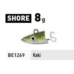 Fiiish Black Eel No 2 Jigheads 2pk - Shore - 8g - Khaki