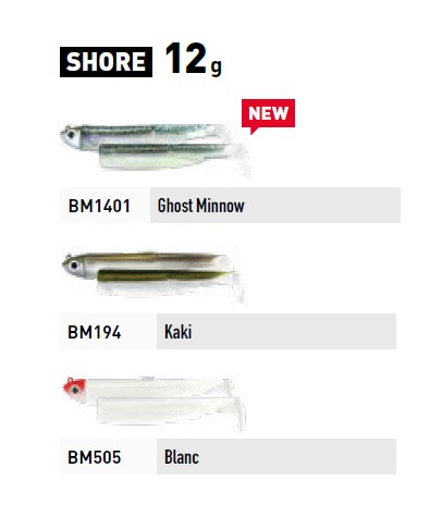 Fiiish Black Minnow Combo No 3 - Shore - 12g - Khaki + Khaki Body 
