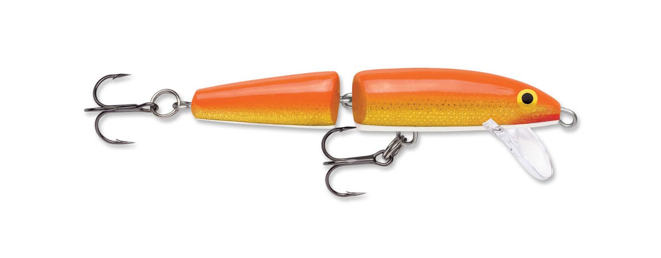 Rapala Jointed Floating 7cm - Gold Fluorescent Red