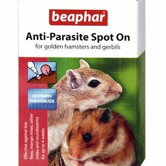 Beaphar Anti-Parasite Spot-On (Hamster/Gerbil) 2 x 25ug pipettes