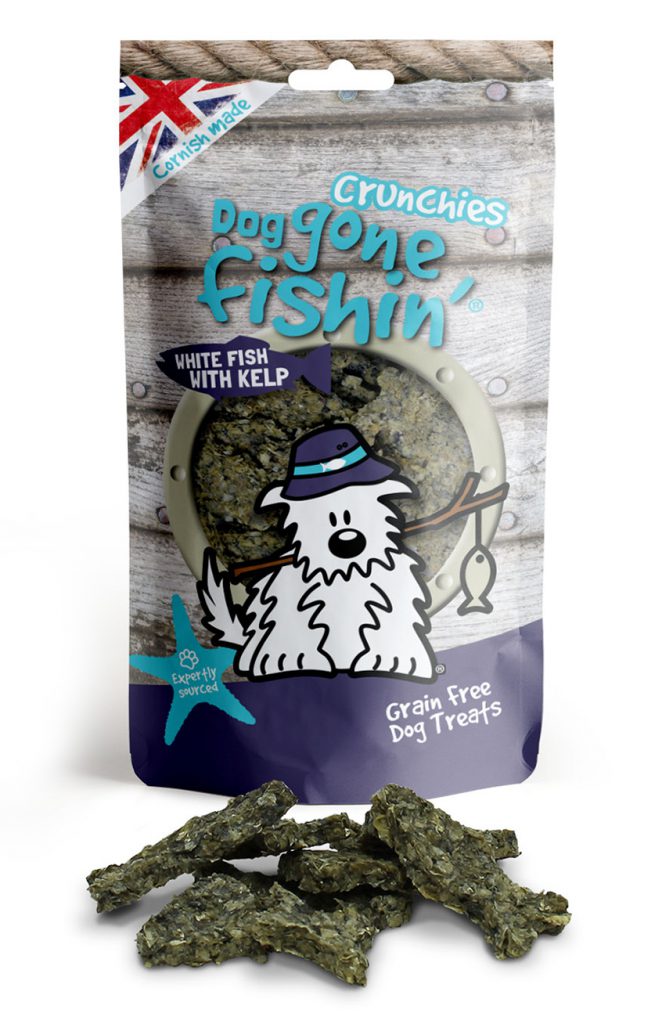 Dog Gone Fishin' White fish with Kelp Crunchies 75g 