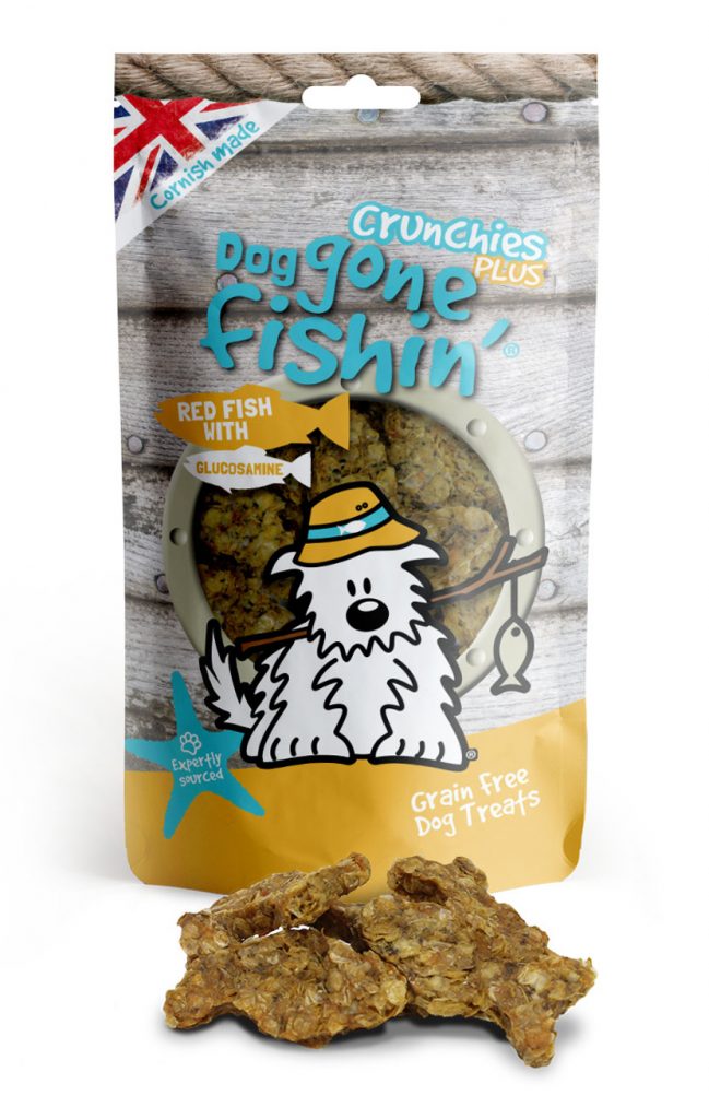 Dog Gone Fishin' Red fish with Glucosamine Crunchies PLUS 75g 