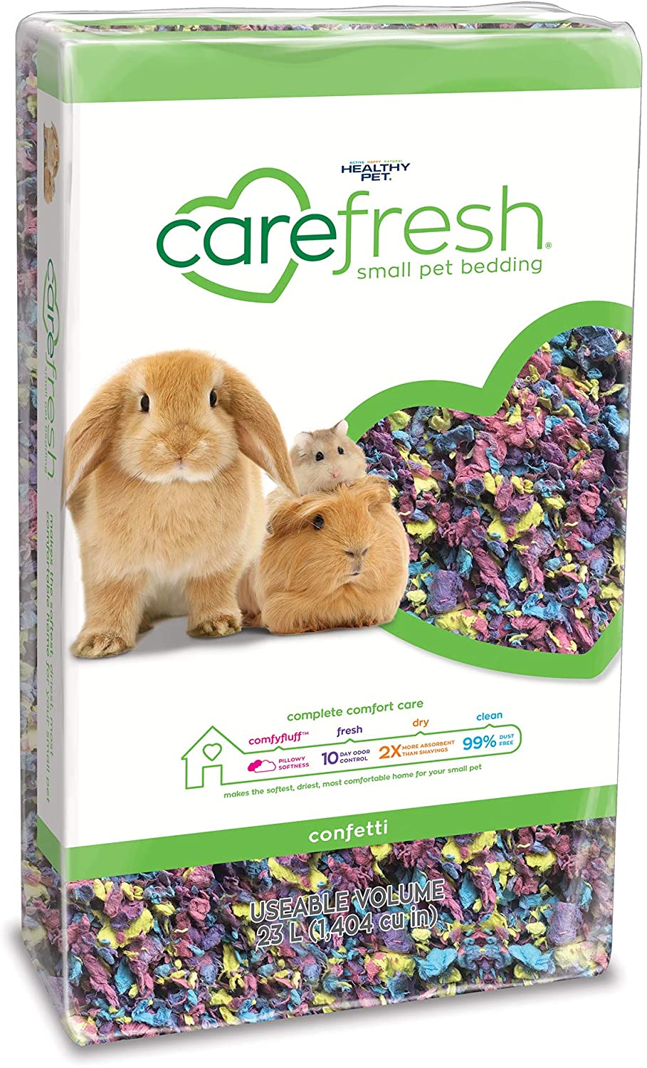 Carefresh Small Pet Bedding - Confetti 10ltr